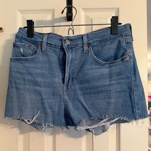Levi's Blue Jean Shorts Classic Cut-Off Style